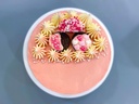 Minimalist Strawberry Pink Ganache Chocomoist Cake