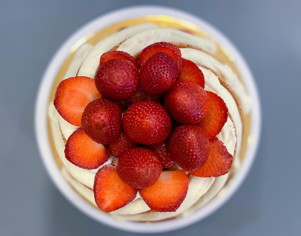 Strawberry-Studded Bundt Cake