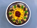 Fruit Festive Ganache Chocolate Drip Choco Moist Cake