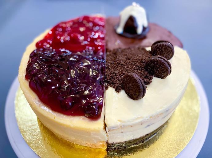 Strawberry-Blueberry-Chocolate-Oreo New York-Style Cheesecake