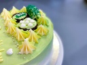 Avocado Green Minimalist Oreo Ganache Chocomoist Cake