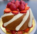 Strawberry-Studded Bundt Cake