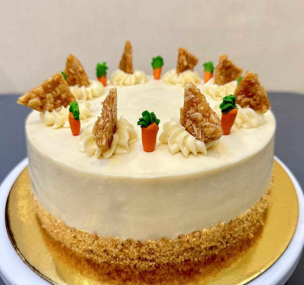 Carrot-Walnut Praline Moist Cake