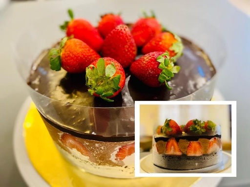 Fresh Strawberry Chocolate Mousse