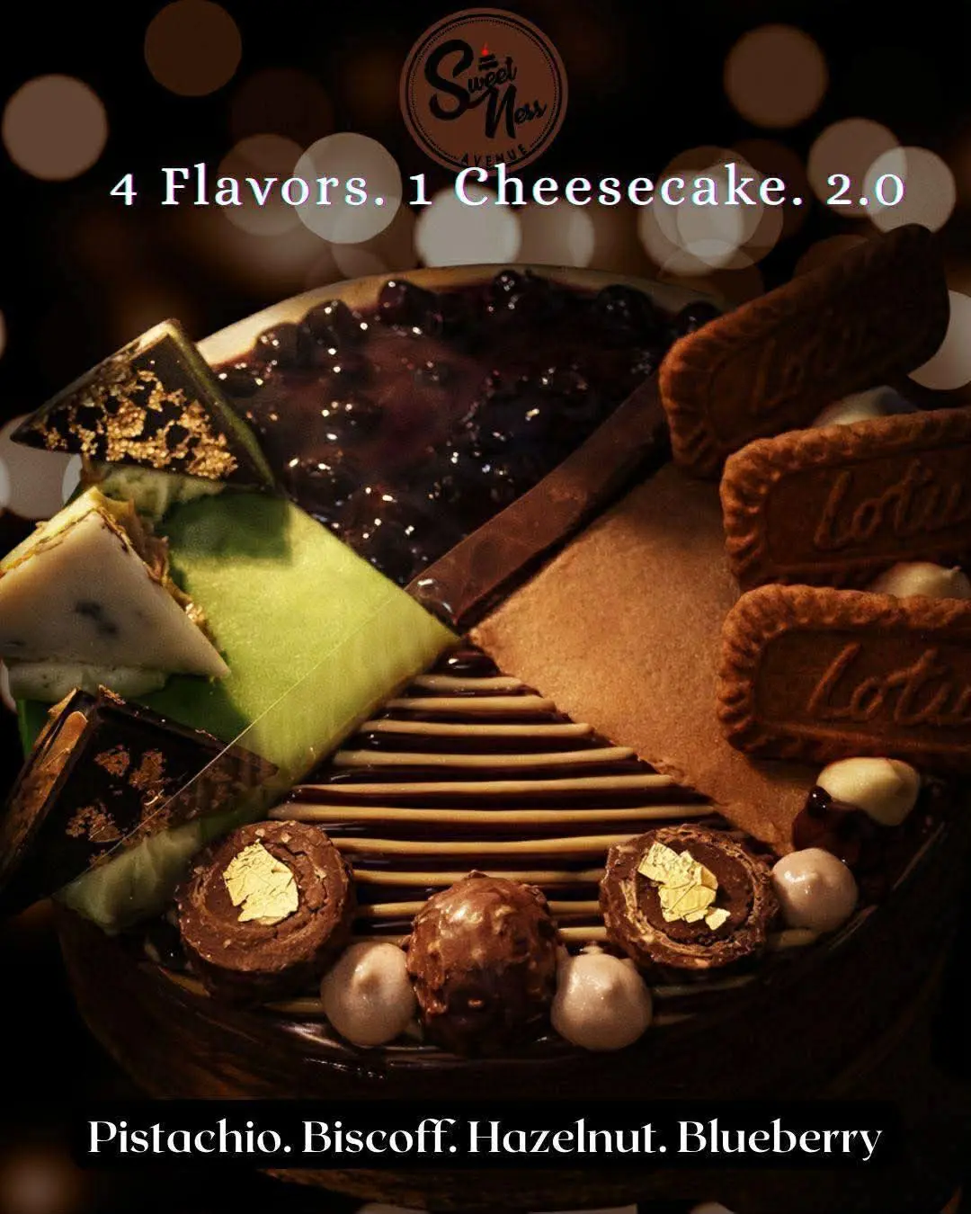 4 Flavors New York-Style Cheesecake 2.0 | Sweet Ness Avenue Cafe